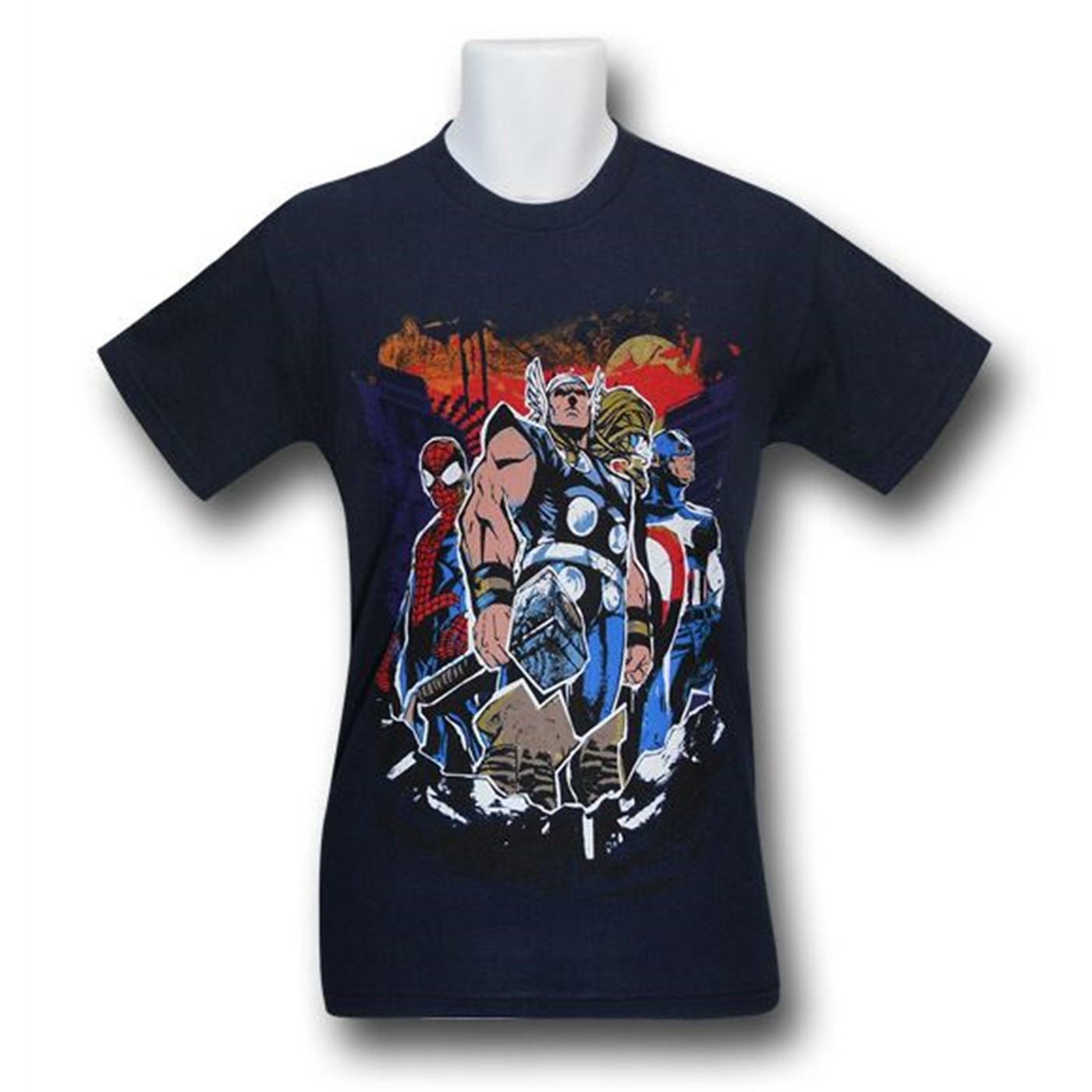 Marvel Heroes Three T-Shirt, Blue