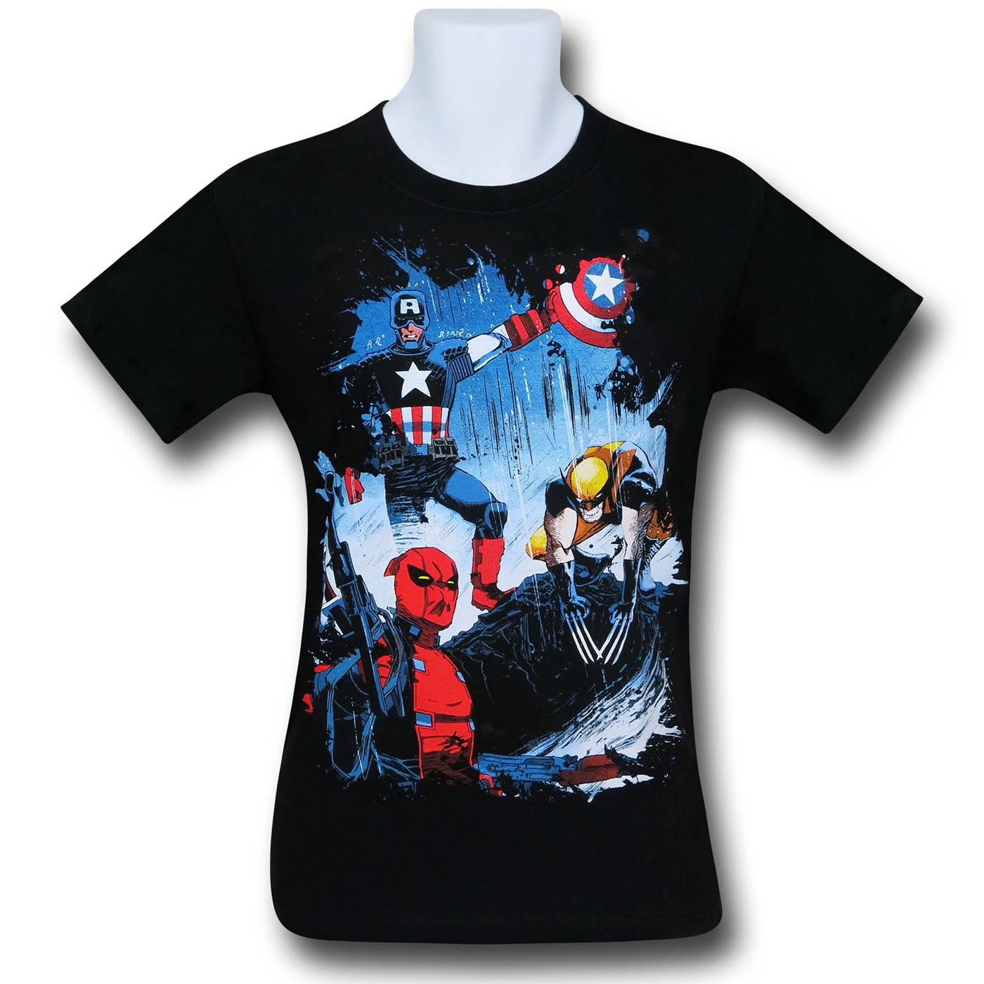 Marvel Unleashed Trifecta T-Shirt, Black