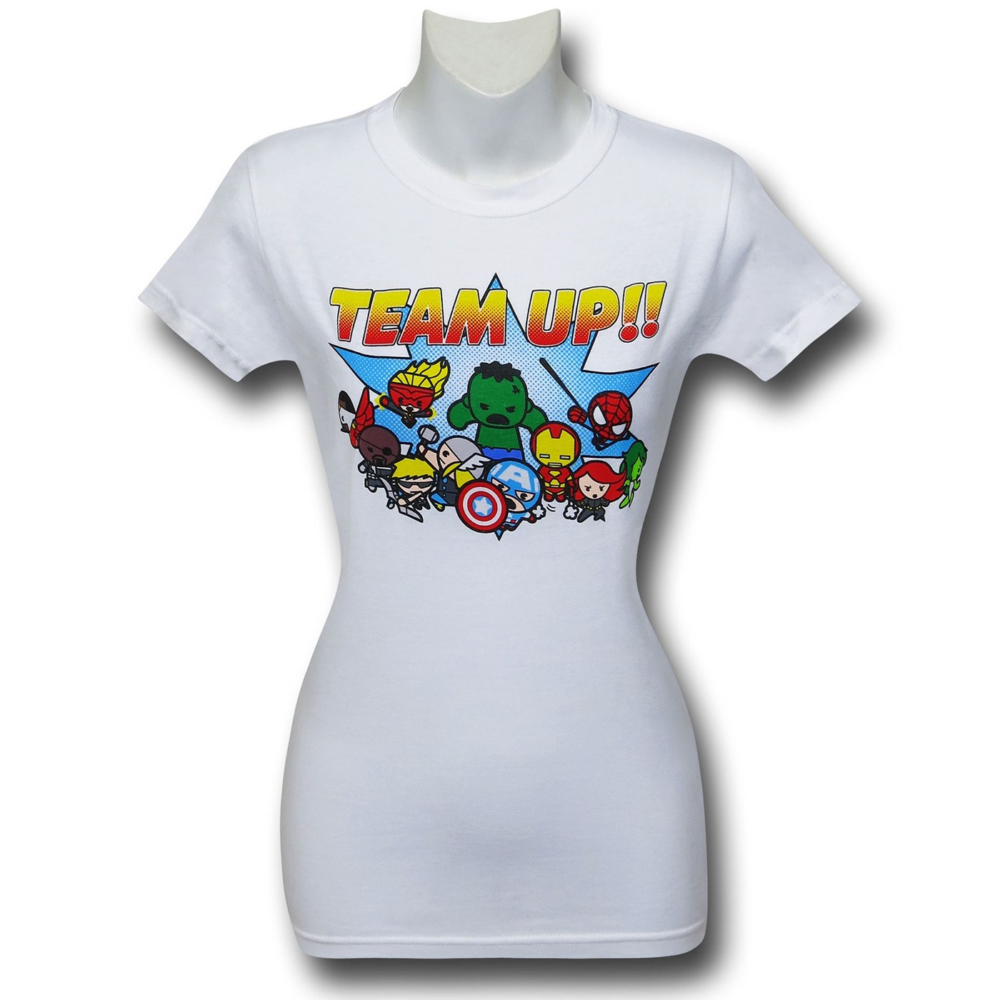 Marvel Kawaii Team Up! Women's T-Shirt, White