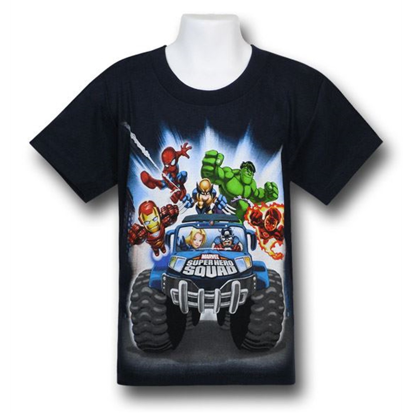 Marvel Superhero Squad Offroad Kids T-Shirt, Blue