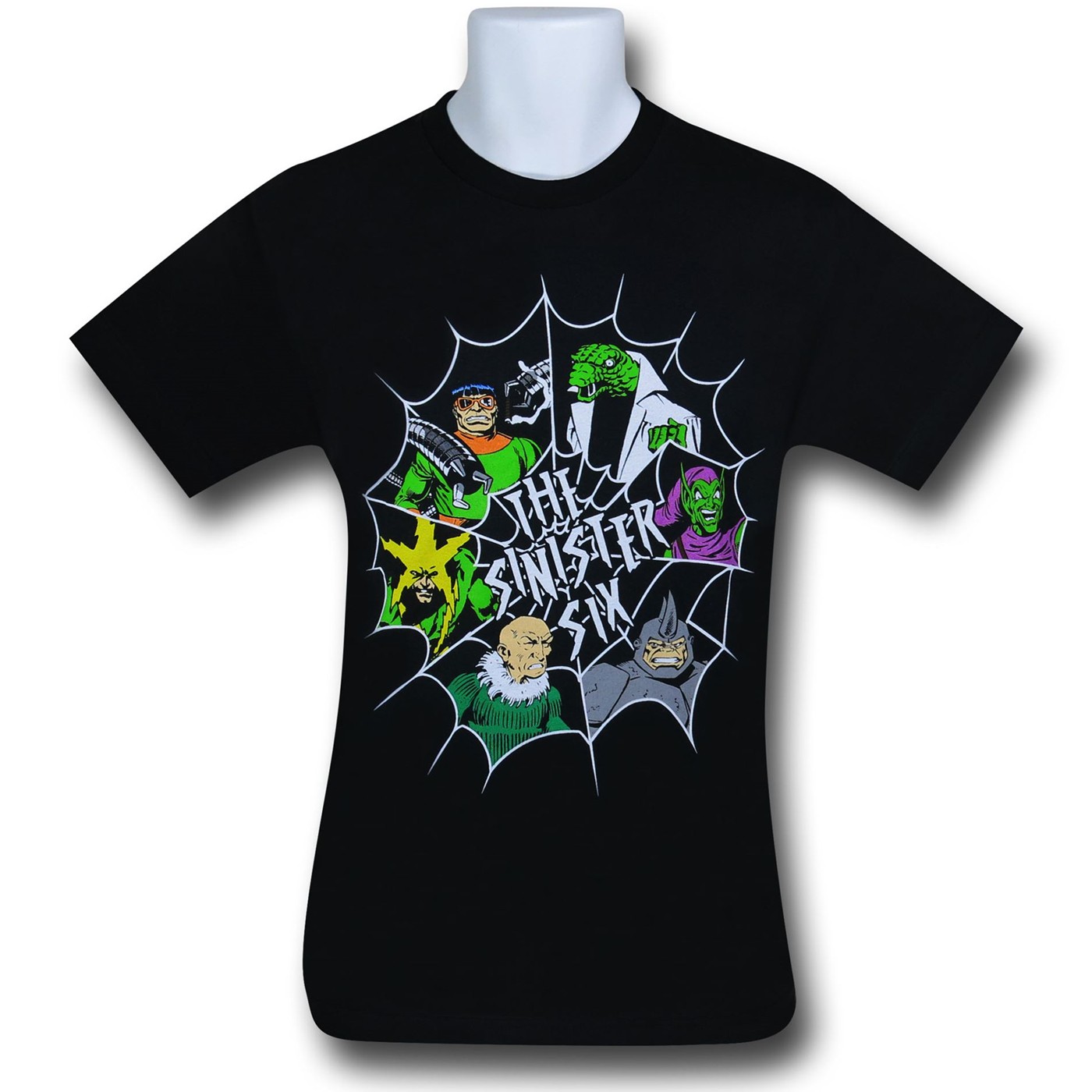 Spiderman Sinister Six T-Shirt, Black