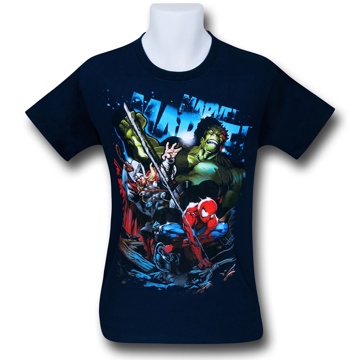 Marvel Smashdown Kids T-Shirt, Blue