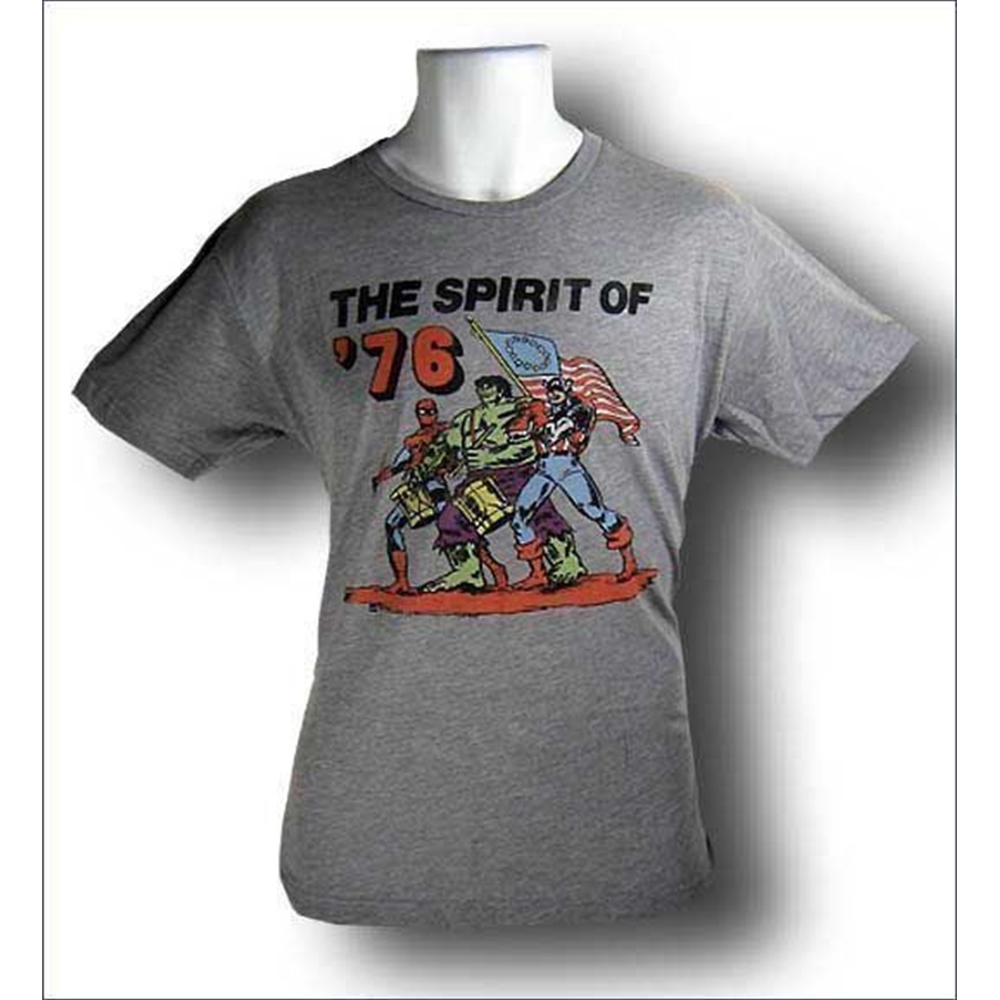 Spirit of '76 T-Shirt by Junk Food, Grey