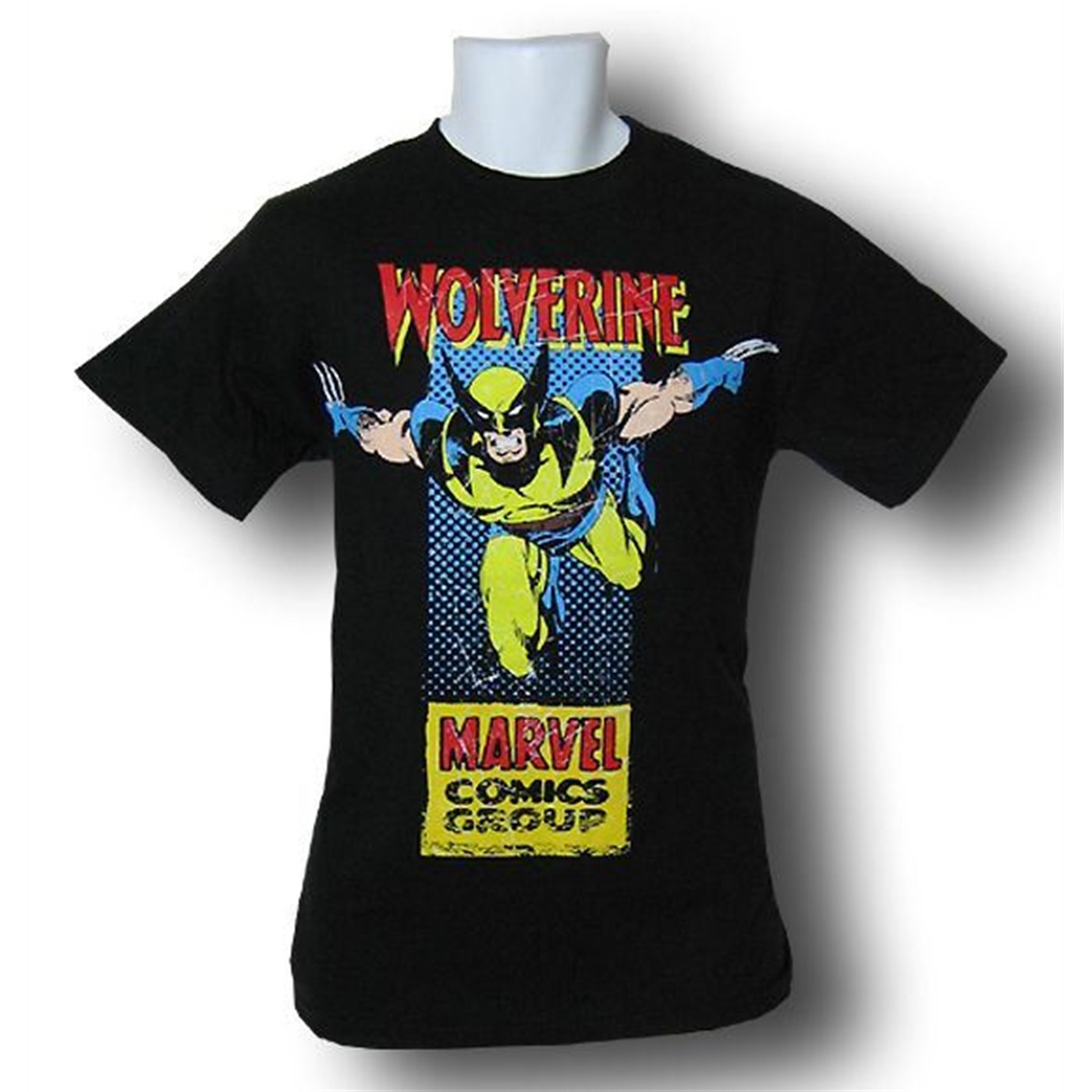 Marvel Import Classics Wolverine Leaping T-Shirt, Black