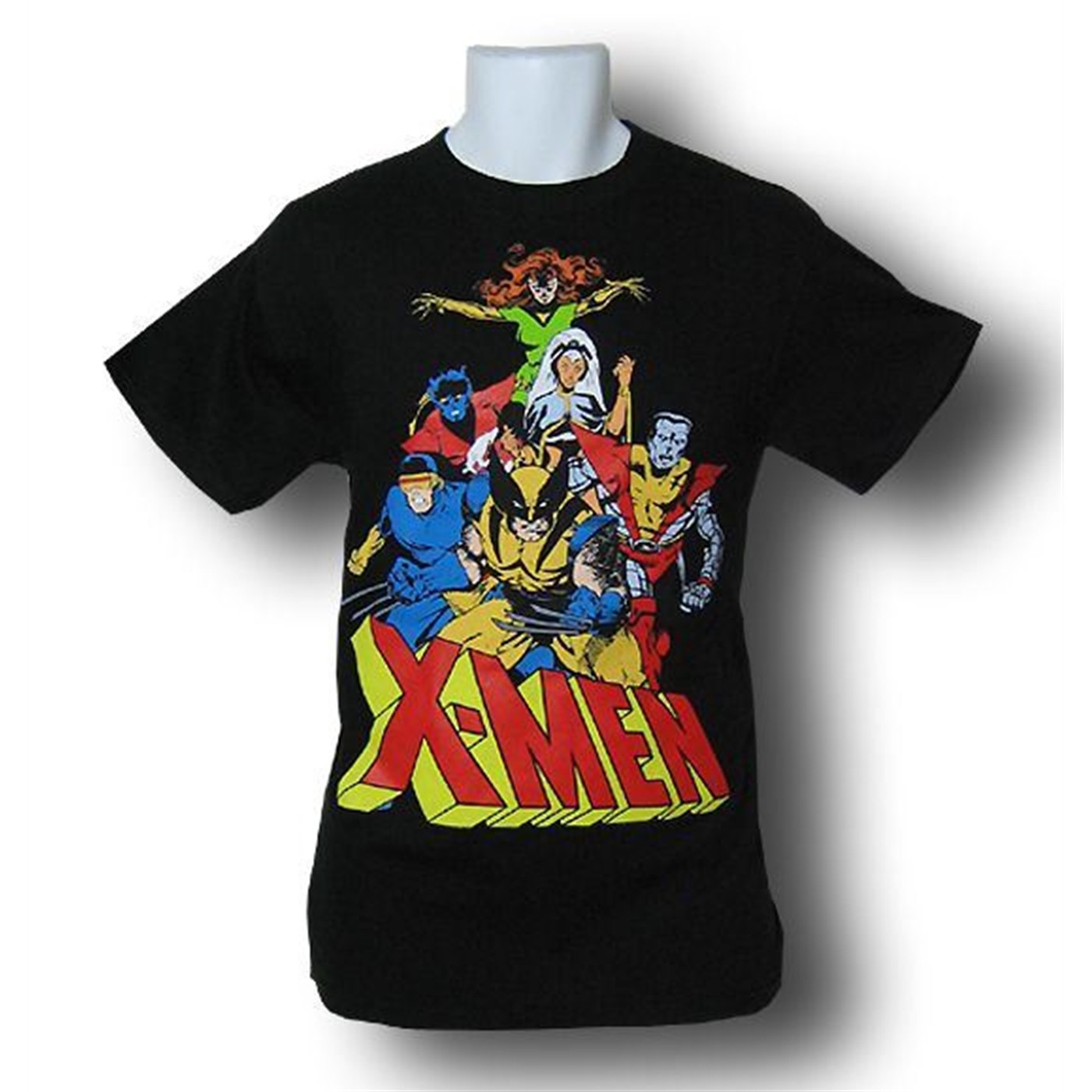 Marvel Import Classic  X-Men Line Up T-Shirt, Black
