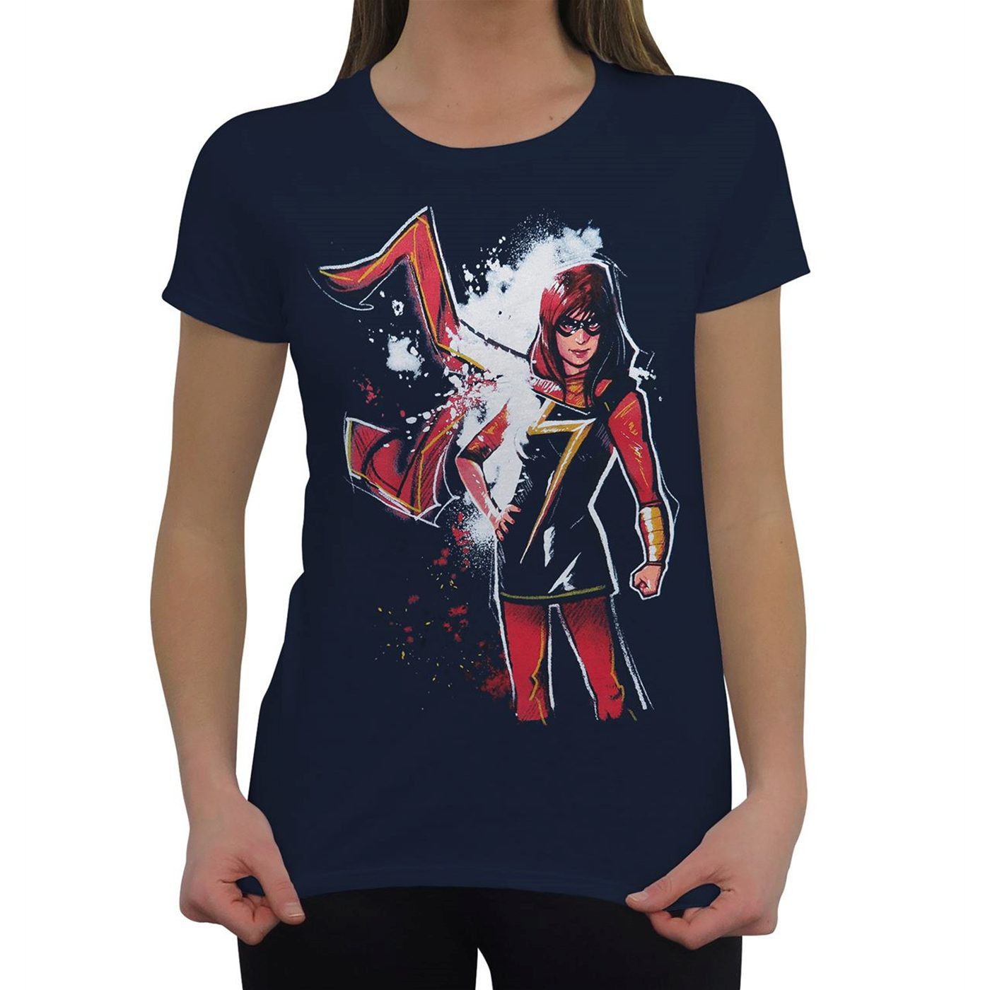 Ms Marvel Midnight Women's T-Shirt, Blue