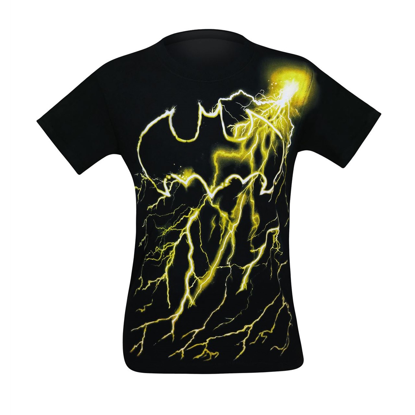 Batman Lightning Symbol T-Shirt, Black