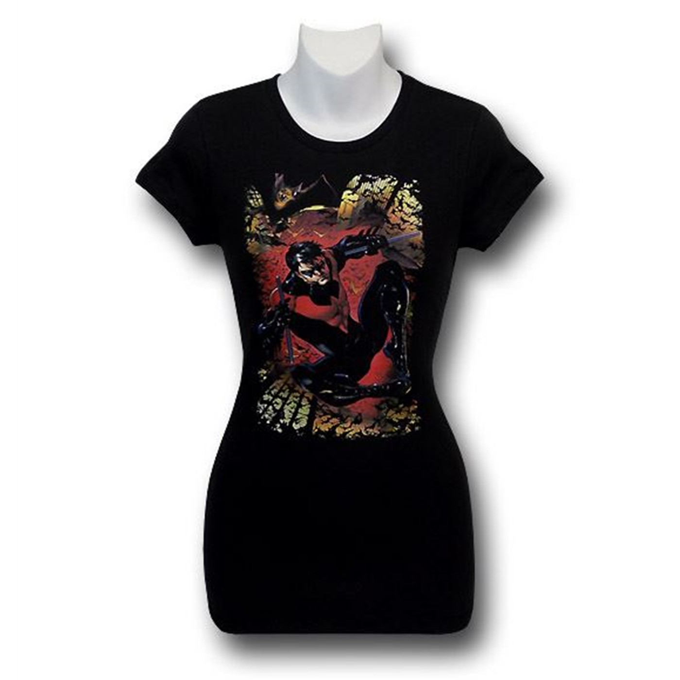 Nightwing New 52 No. 1 Women's T-Shirt, Black