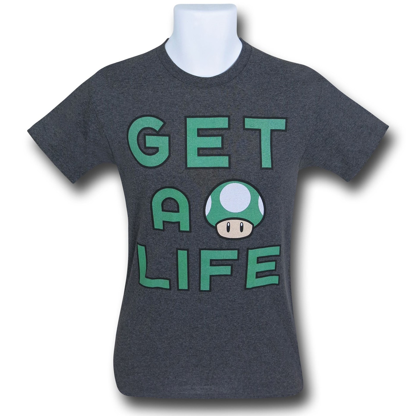 Nintendo Get A Life T-Shirt, Black