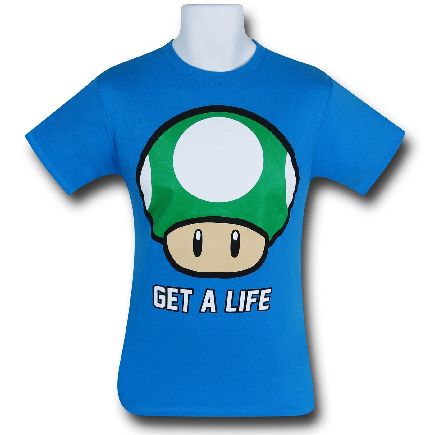 Nintendo Get A Life Blue T-Shirt, Blue