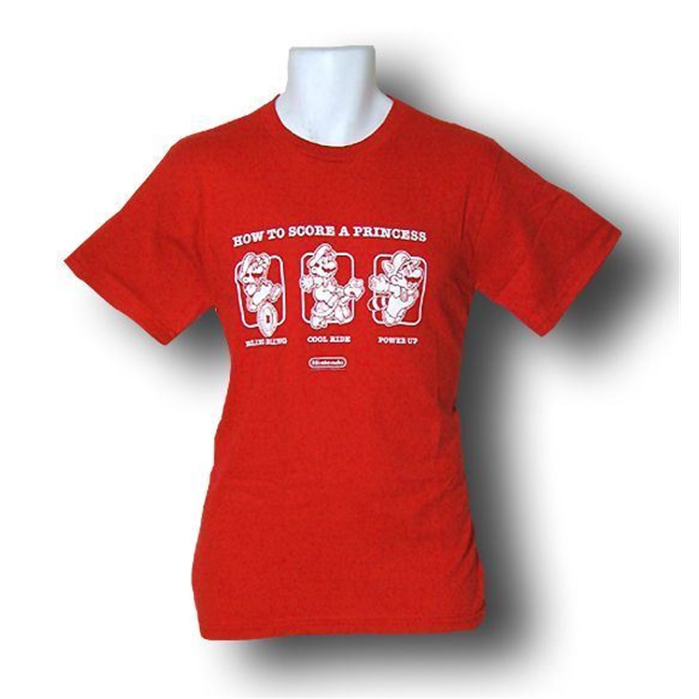 Nintendo How to Score a Princess T-Shirt, Red