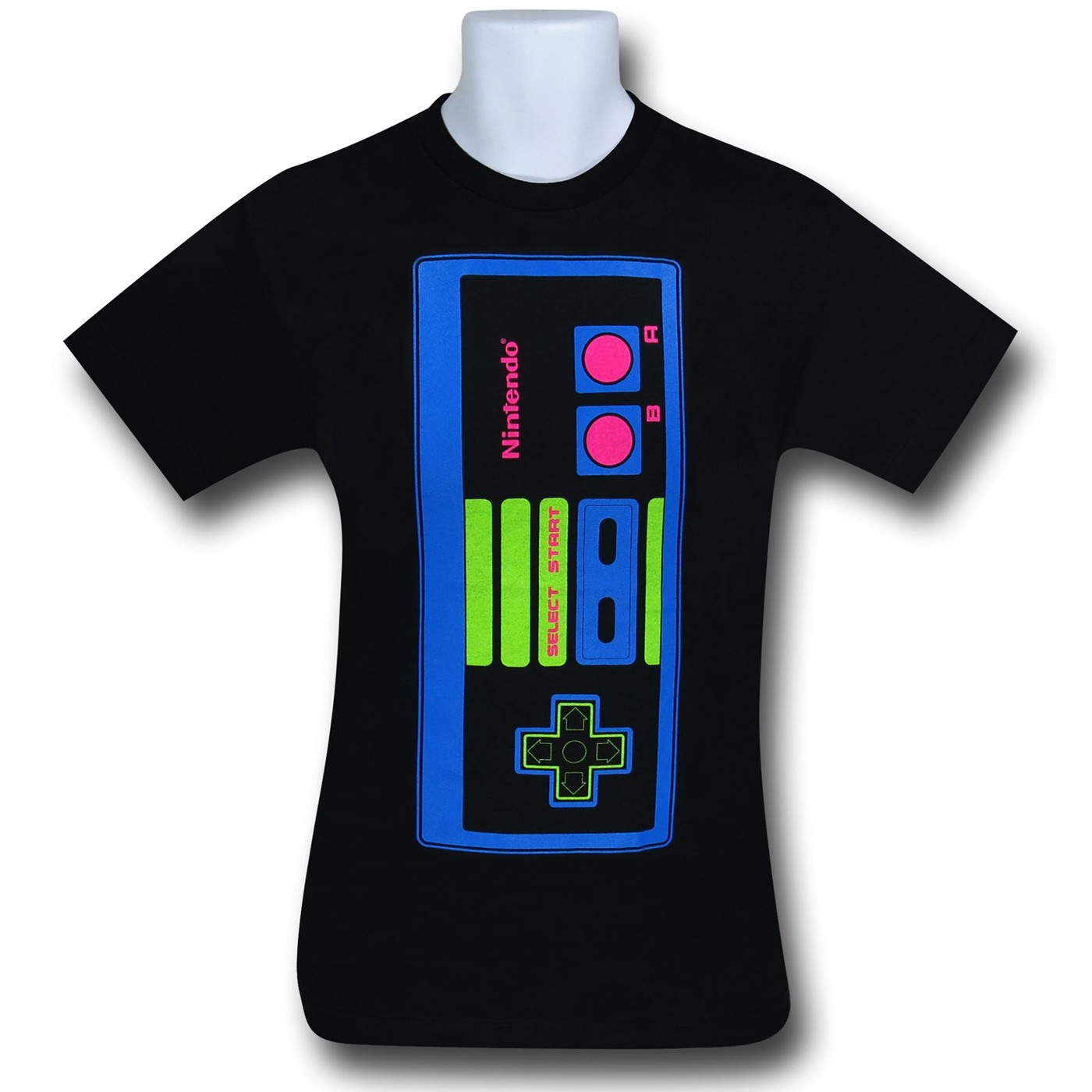 Nintendo Big Controller Youth T-Shirt, Black