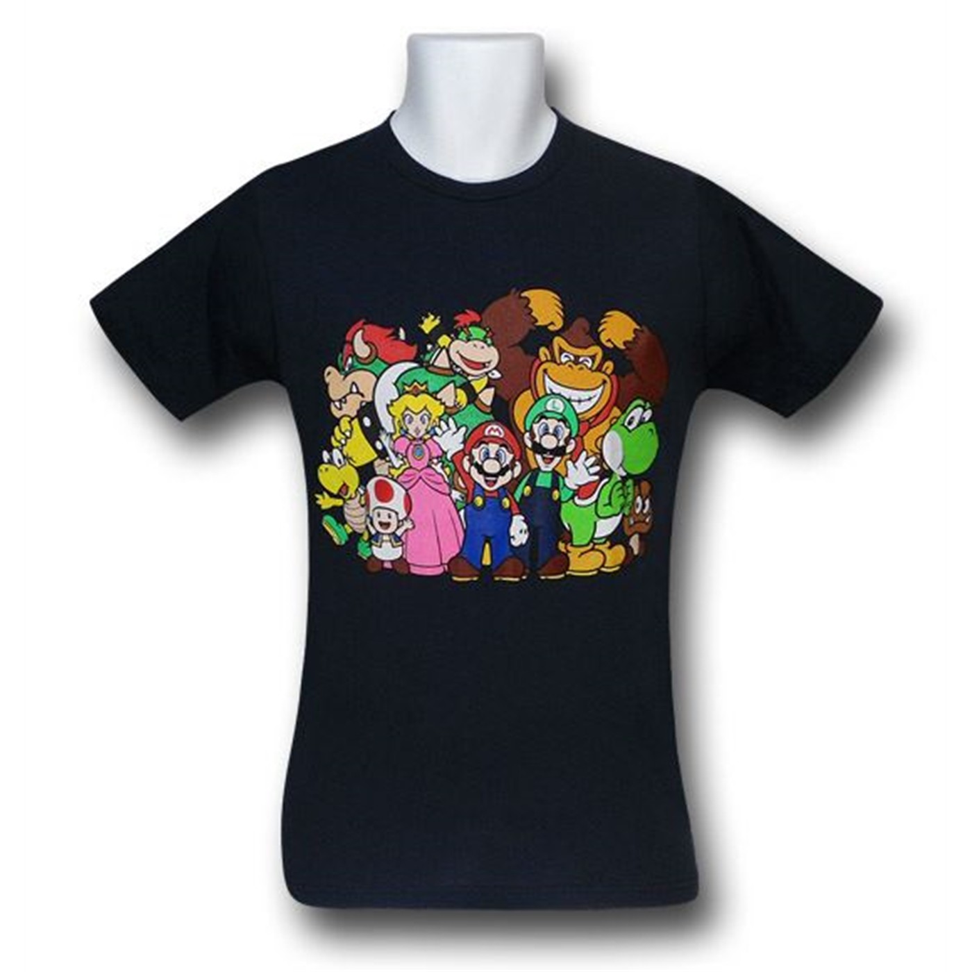 Nintendo Mario Brothers Group 30 Single T-Shirt, Blue