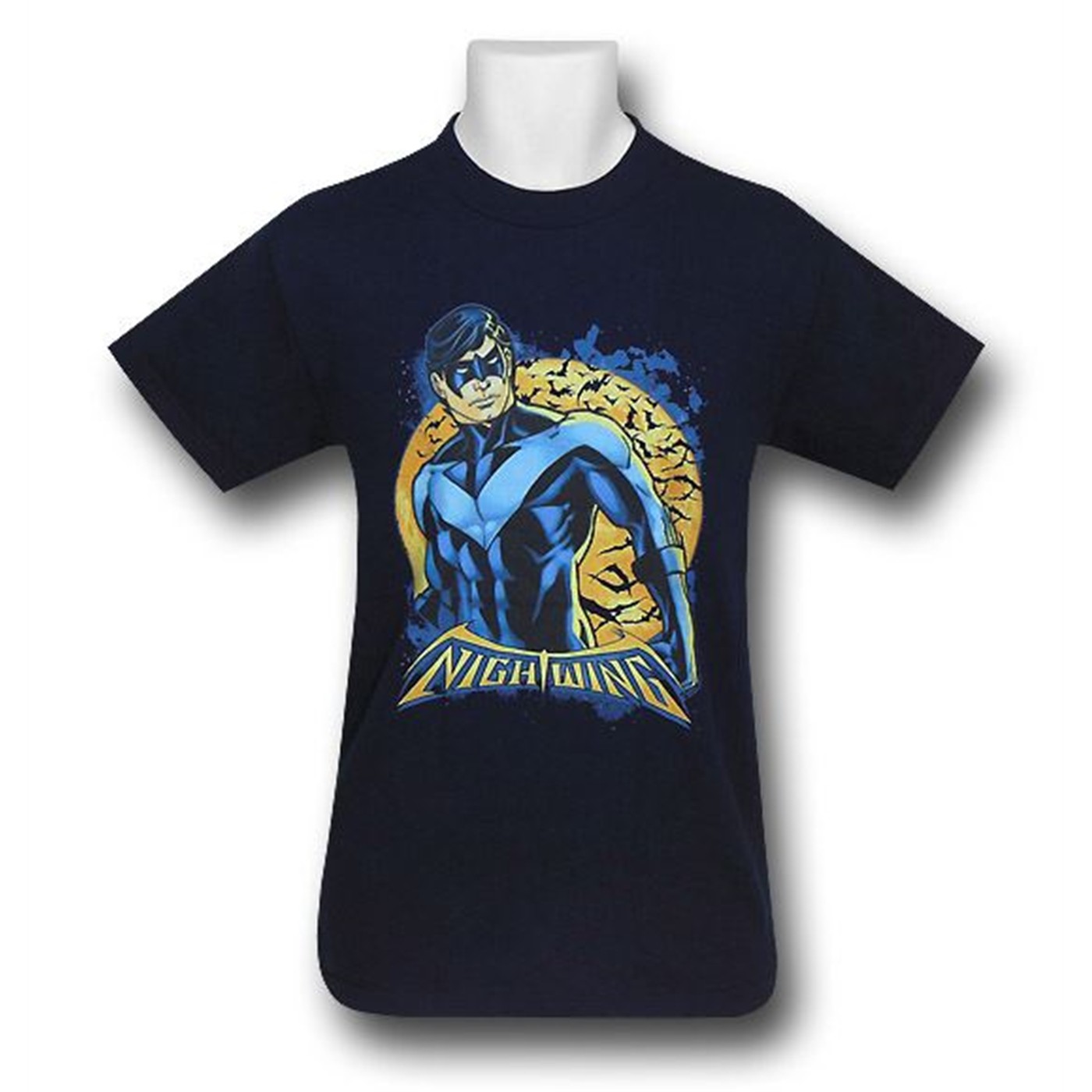 Nightwing Orange Moon Blue T-Shirt, Blue