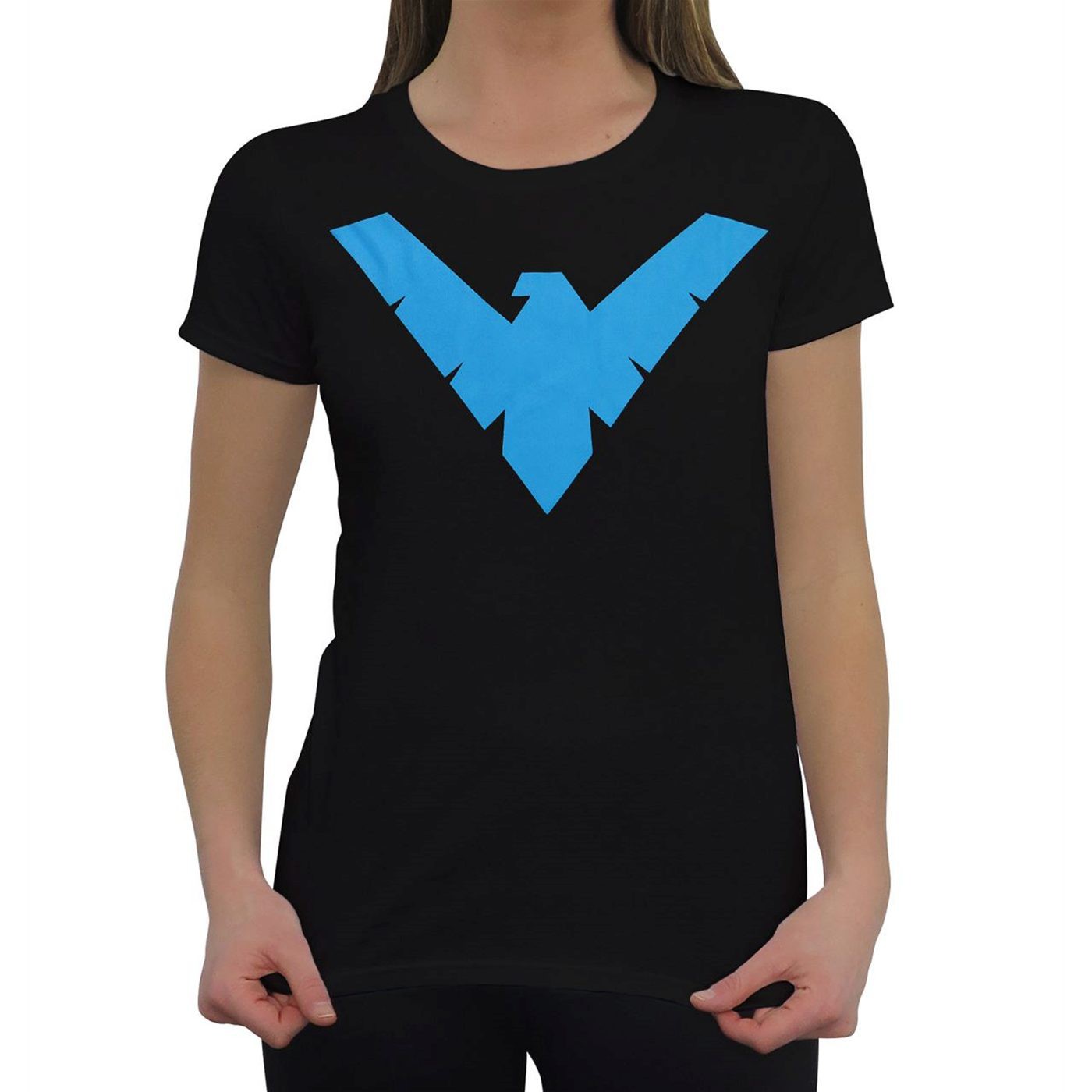 Nightwing Symbol Women's T-Shirt, Black