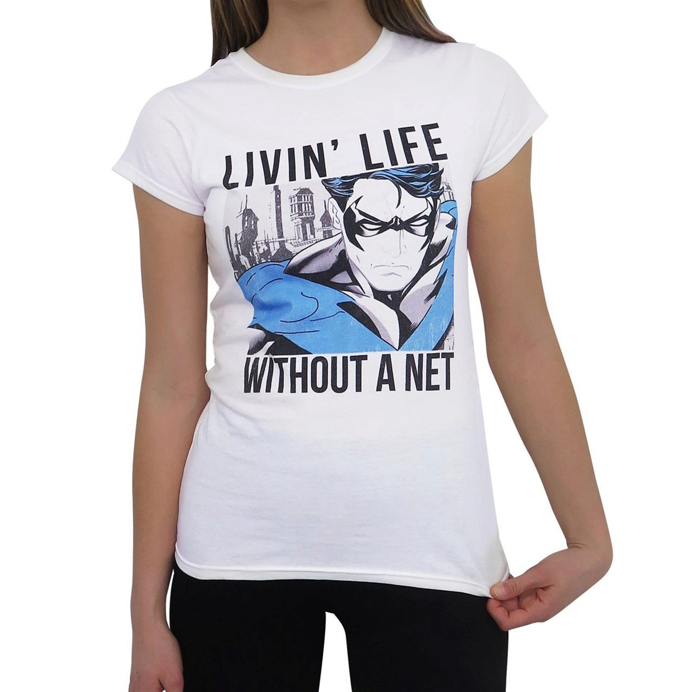 Nightwing Without A Net Women's T-Shirt, White