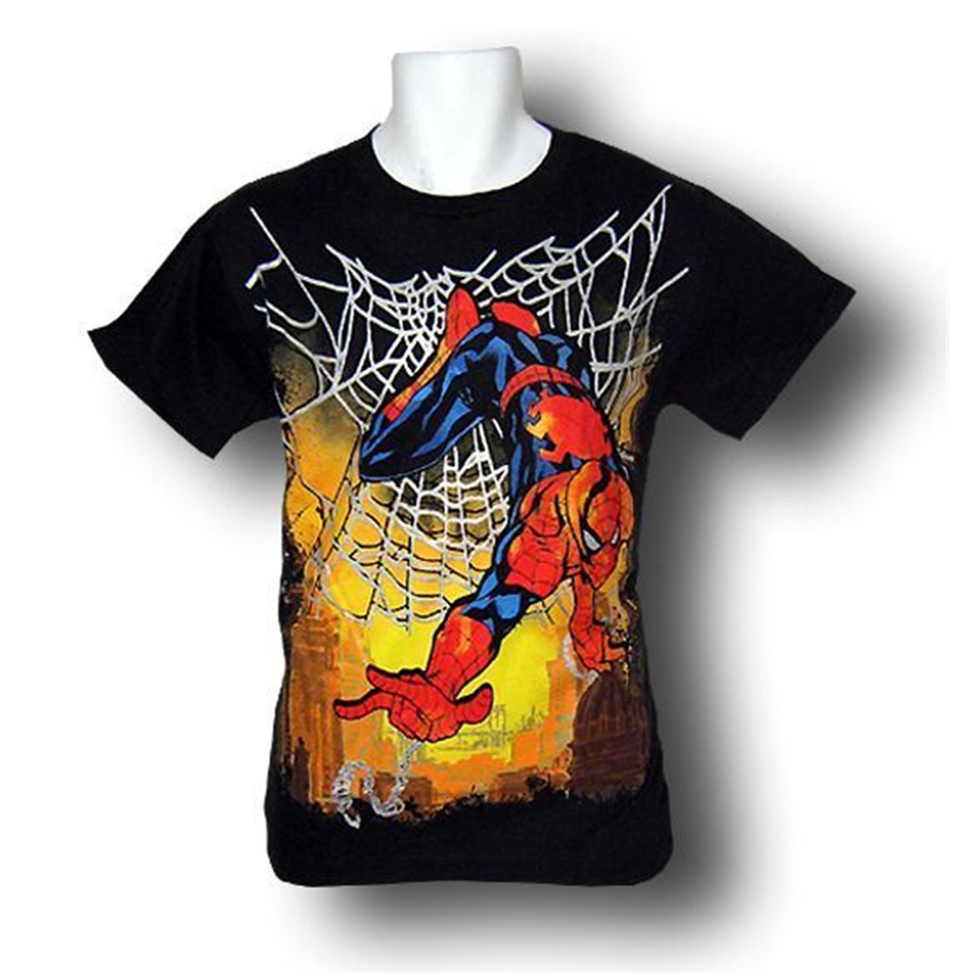 Spiderman Spying by Terry Dodson T-Shirt, Black