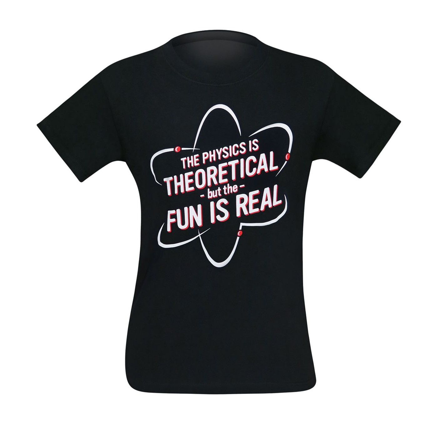 The Physics is Real Men's T-Shirt, Black