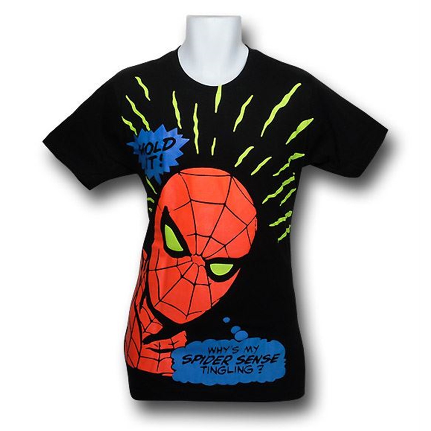 Spiderman Hold It! 30 Single T-Shirt, Black