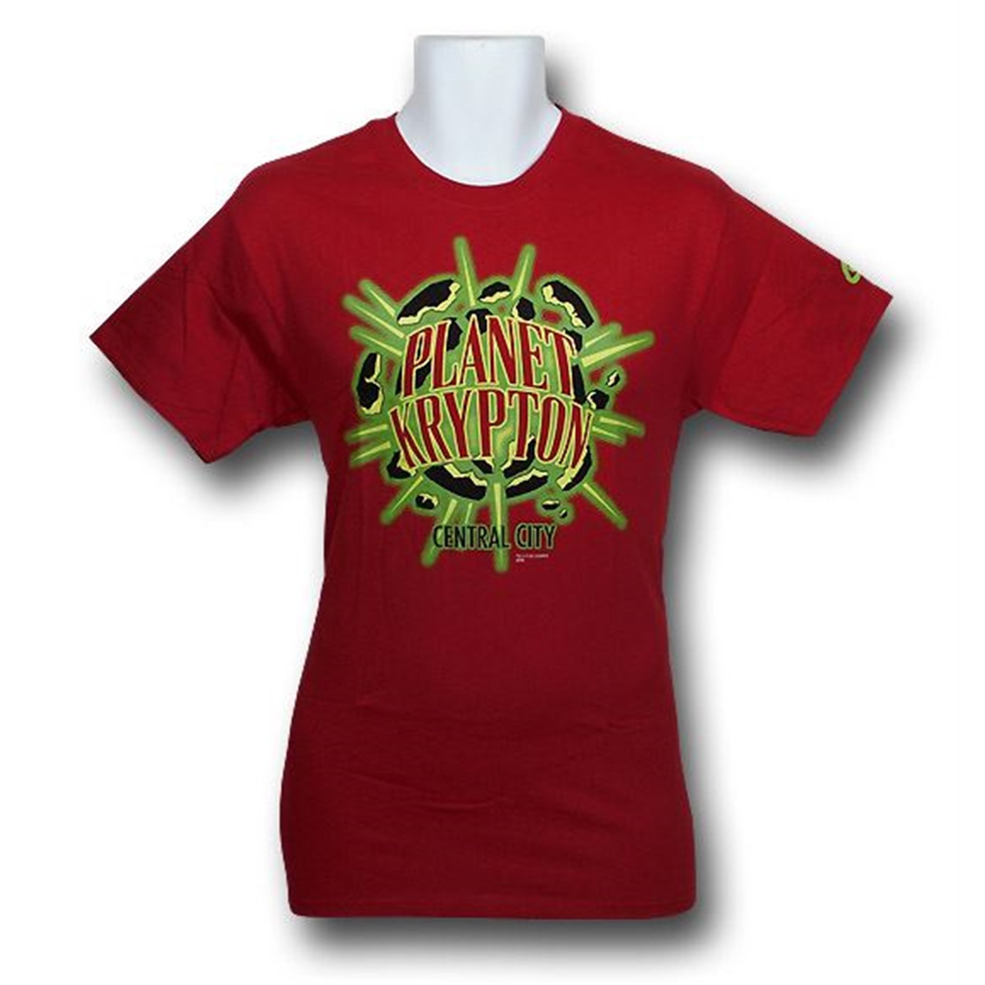 Planet Krypton Central City T-Shirt, Red