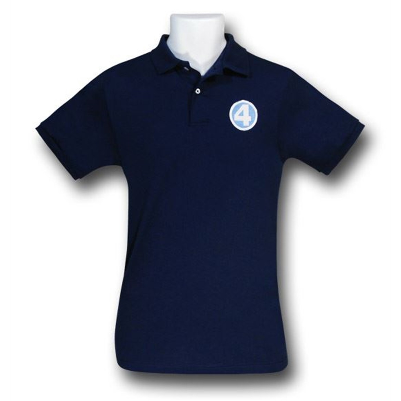 Fantastic 4 Logo Men's Polo Shirt, Blue