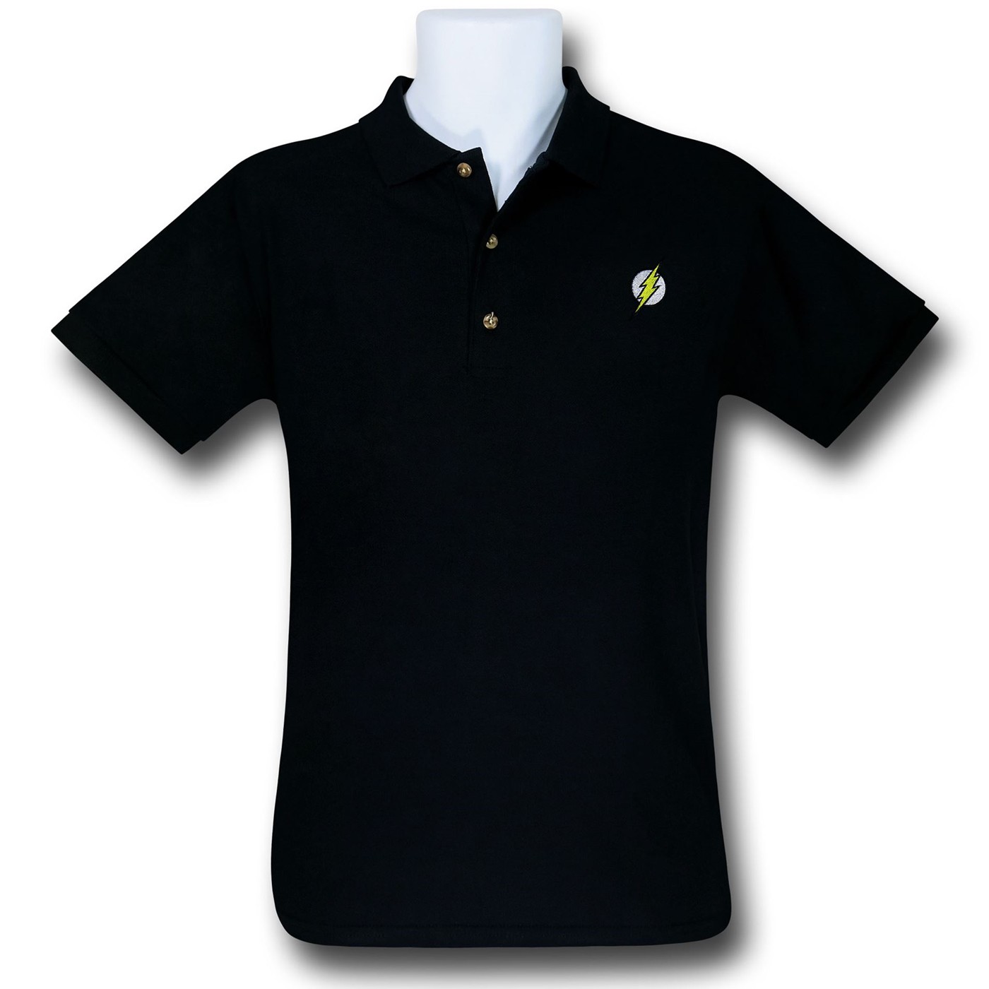 Flash Symbol Polo Shirt, Black