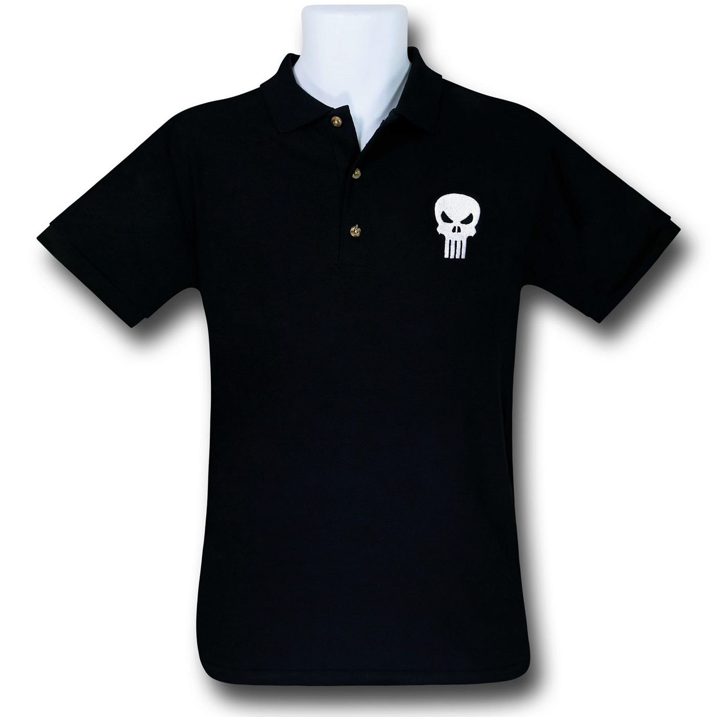 Punisher Symbol Men's Polo Shirt, Black