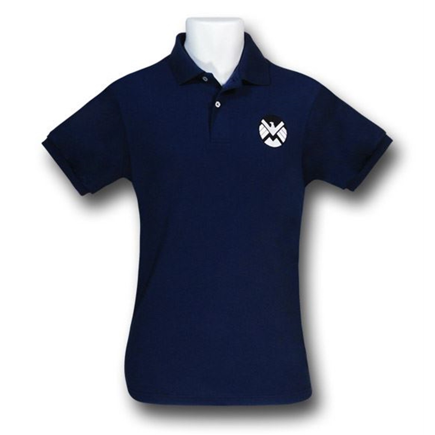 S.H.I.E.L.D. Logo Men's Polo Shirt, Blue