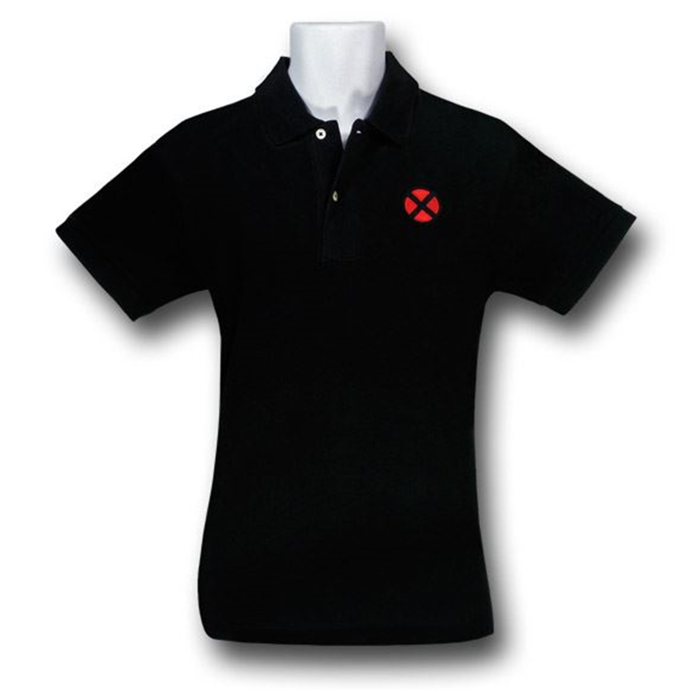 X-Men Symbol Men's Polo Shirt, Black
