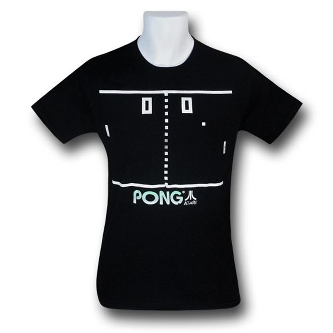 Pong Screen Shot T-Shirt, Black