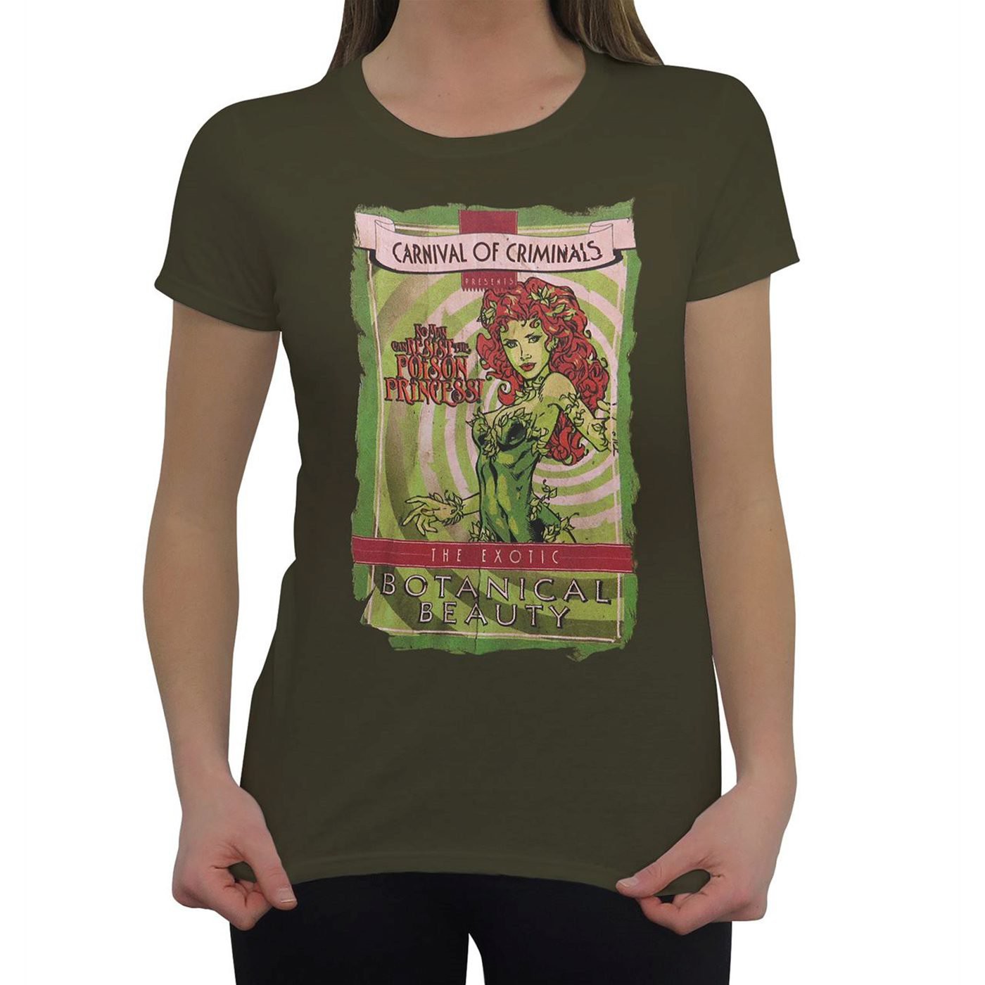 Poison Ivy Carnival Poster Women's T-Shirt, Green