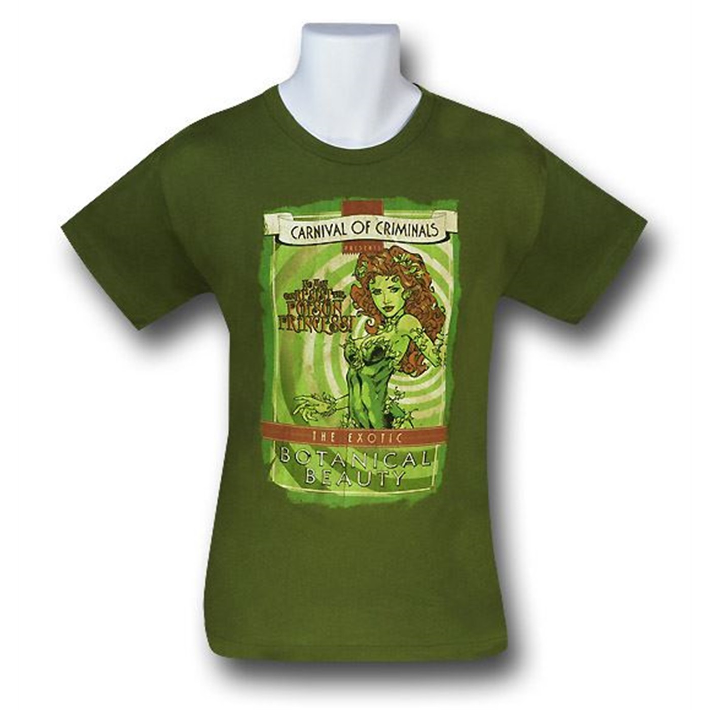 Poison Ivy Carnival Poster 30 Single T-Shirt, Green