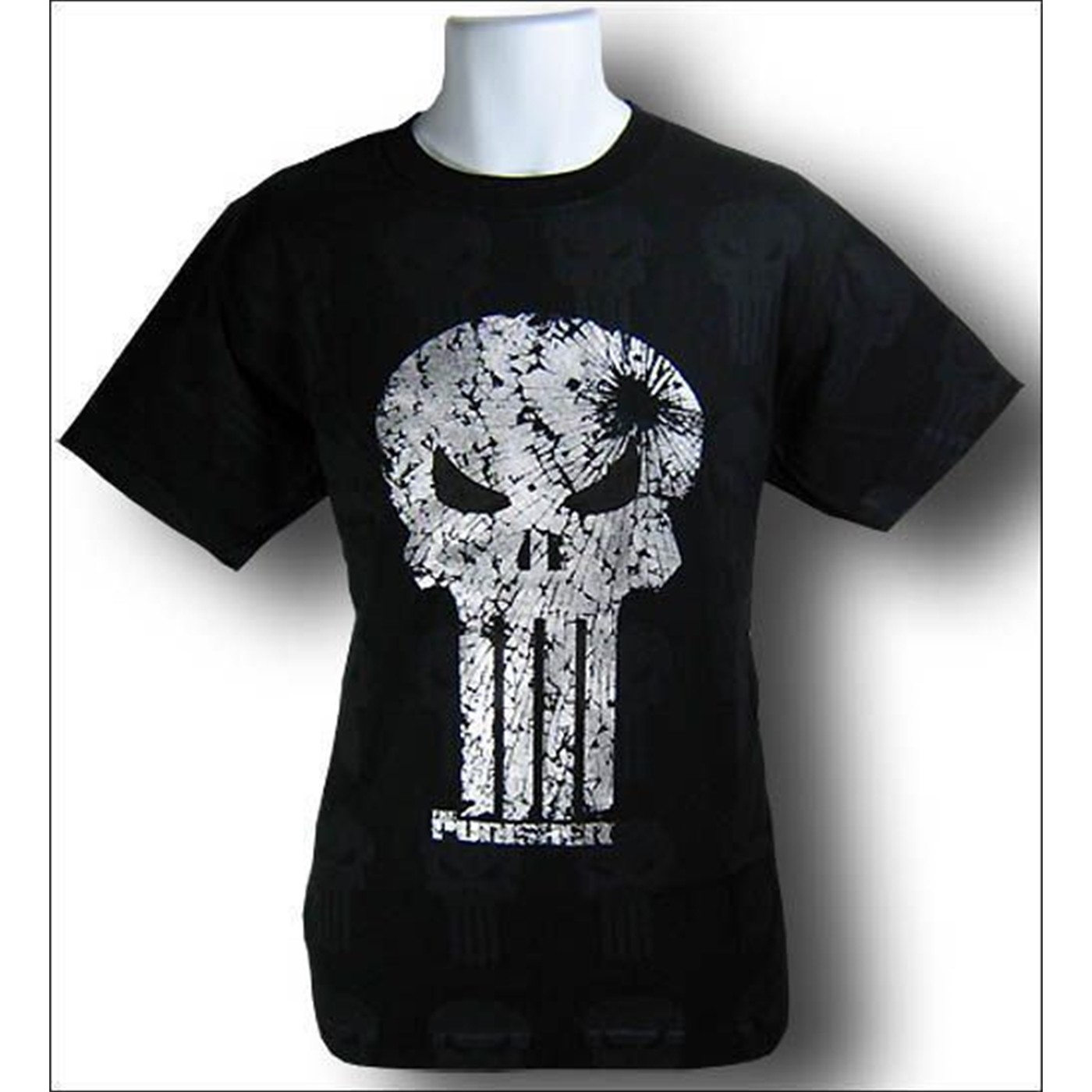 Punisher T-Shirt Broken Skull, Black