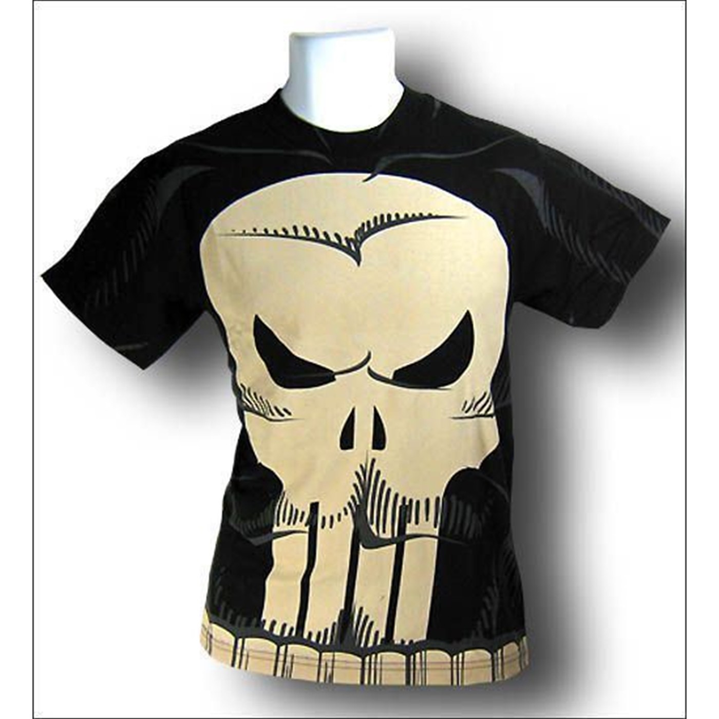 Punisher Costume T-Shirt, Black