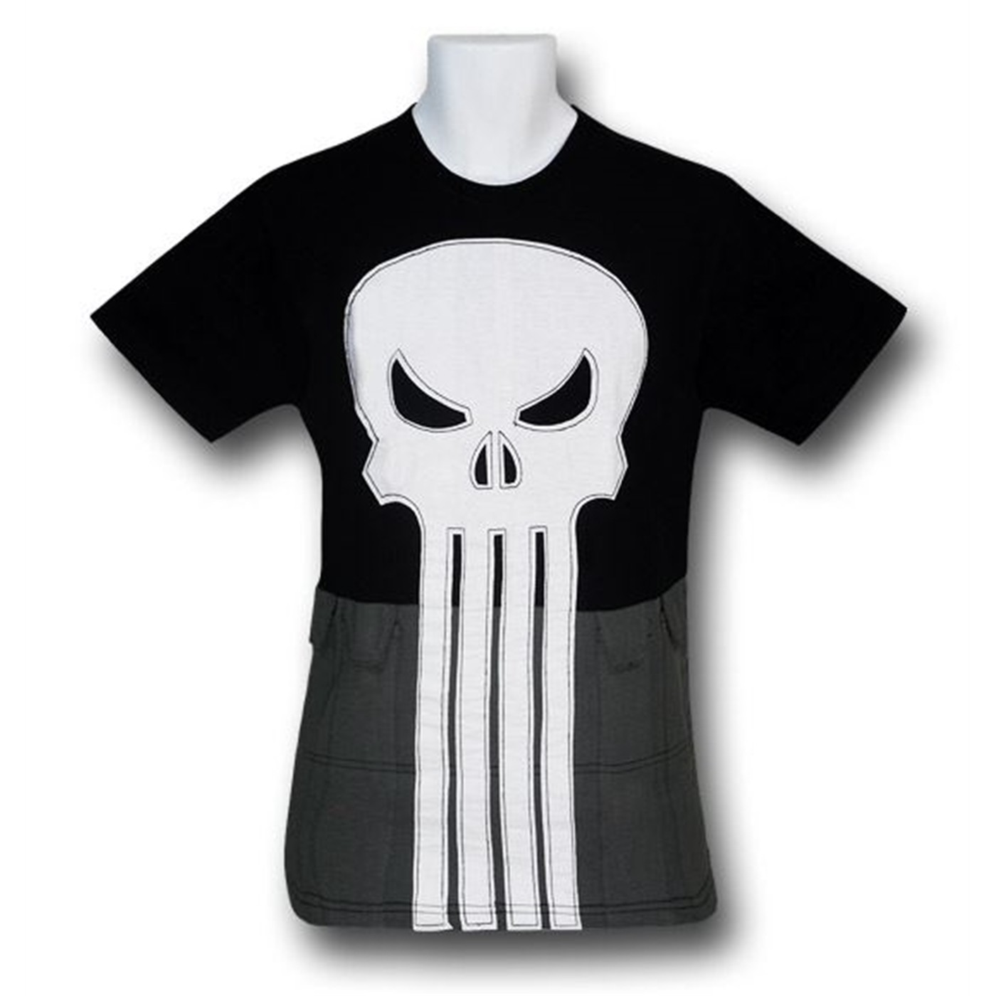 Punisher Cut and Sewn Symbol T-Shirt, Black