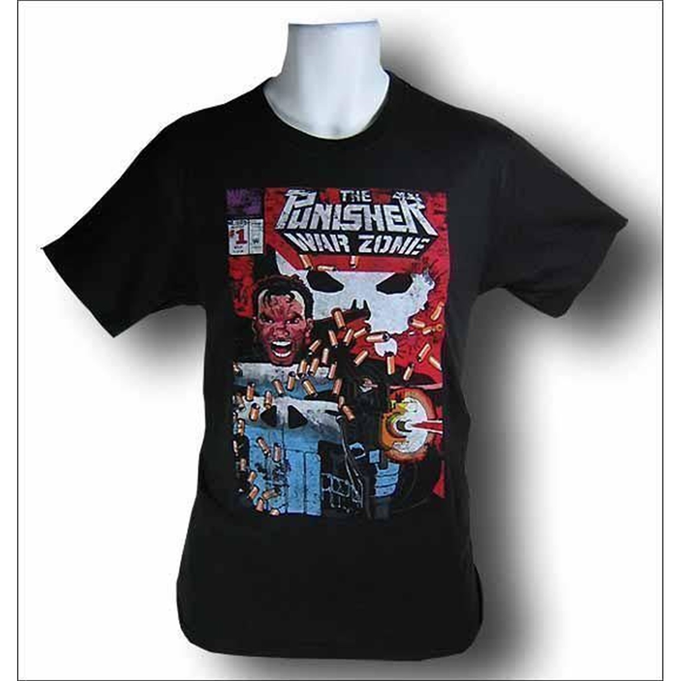 Punisher War Zone T-Shirt, Black