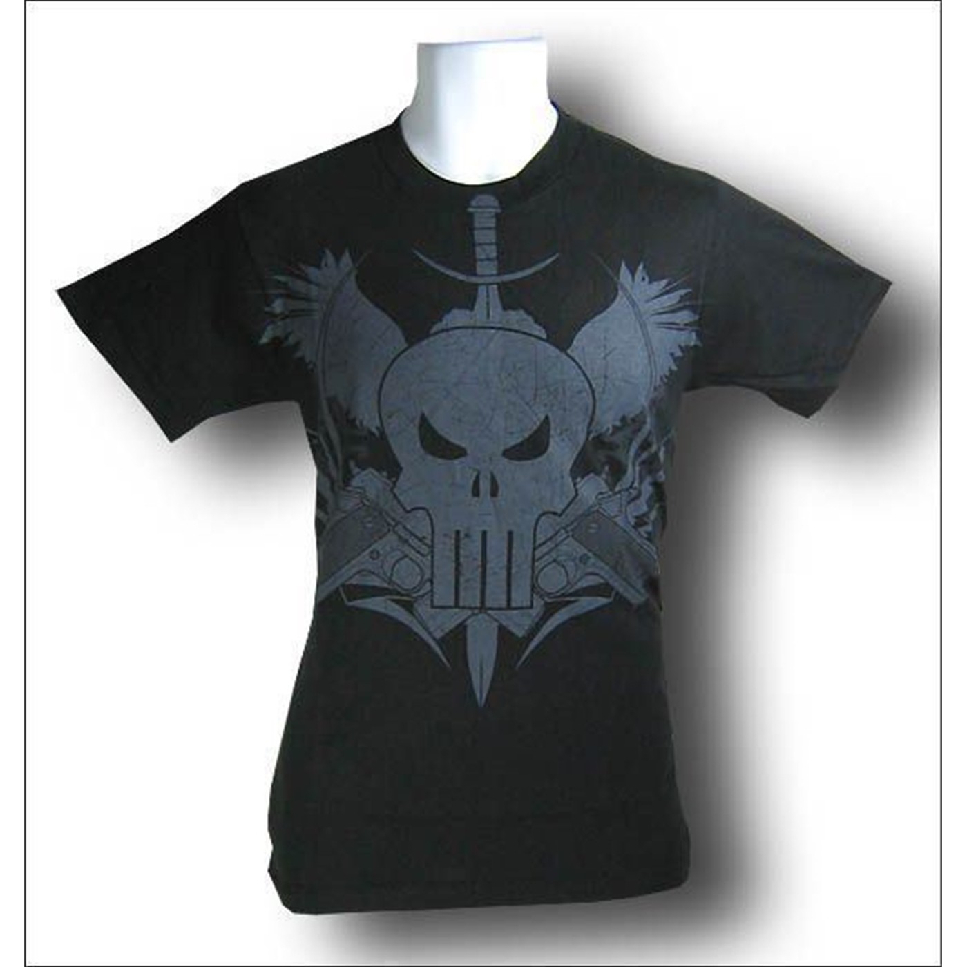 Punisher Pistol and Dagger T-Shirt, Black