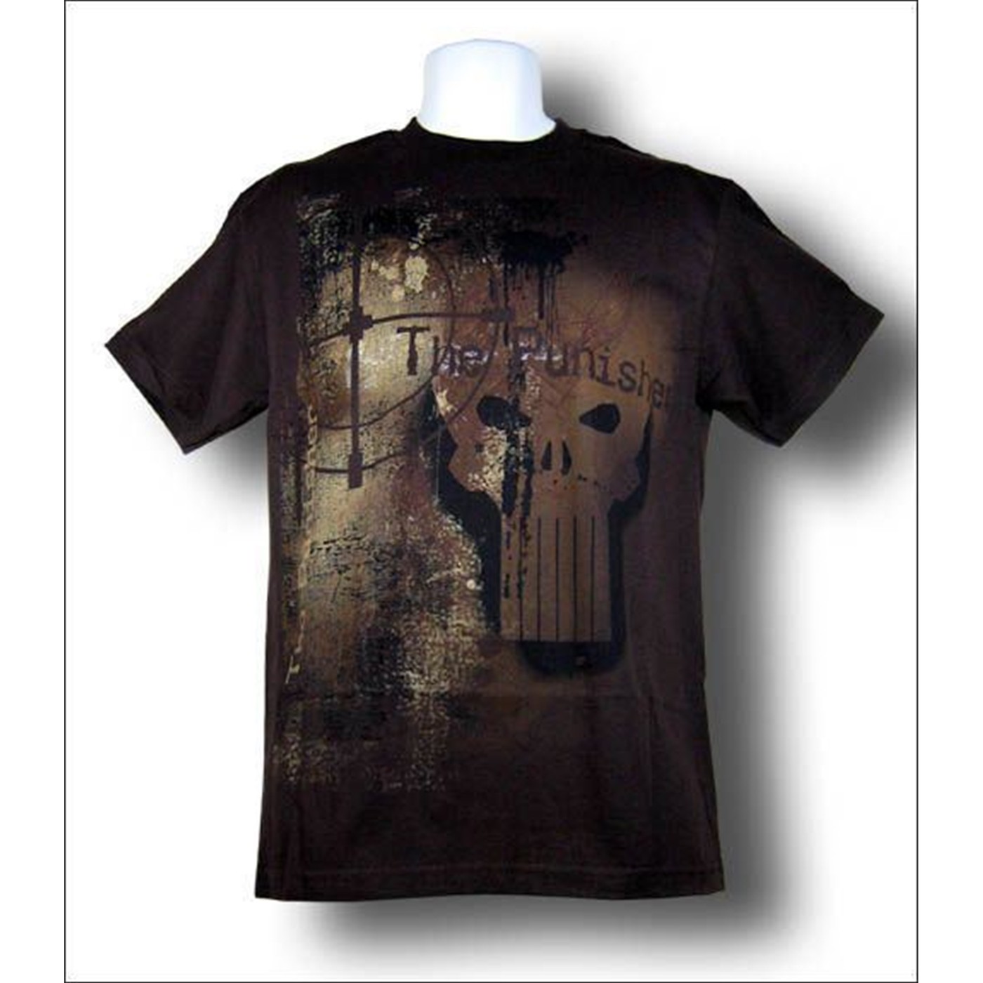 Punisher Sniper Dark T-Shirt, Brown