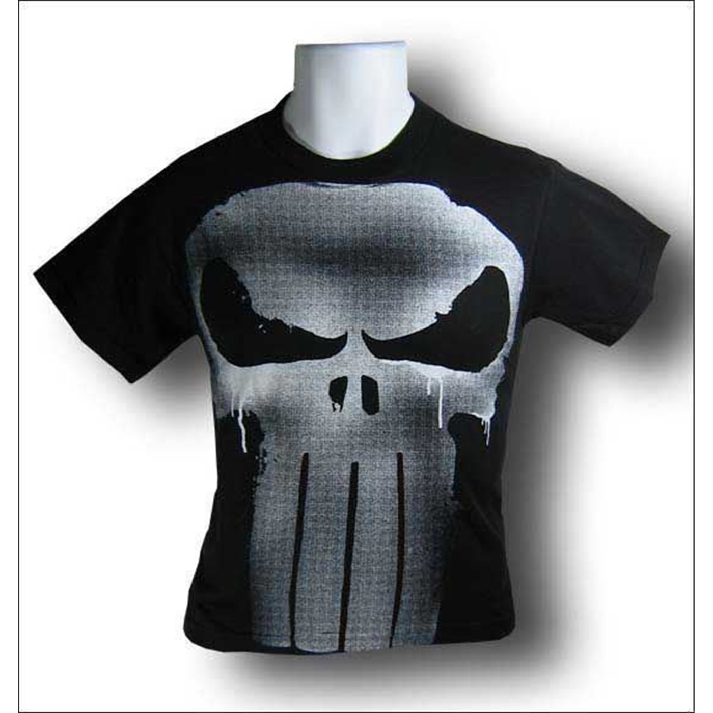 Punisher Youth Spray Paint T-Shirt, Black