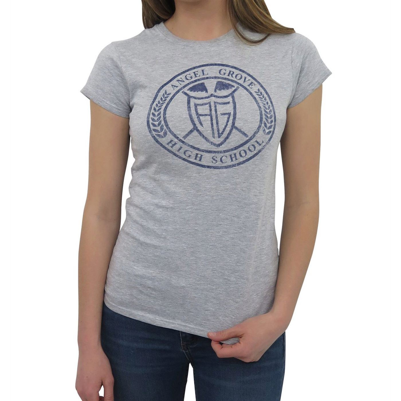 Power Rangers Angel Grove High Women's T-Shirt, Grey