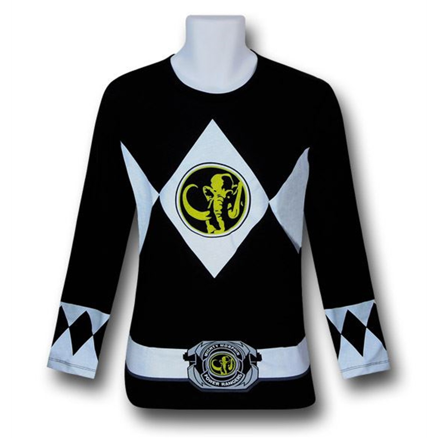 Power Ranger Black Ranger Long-Sleeve T-Shirt, Black