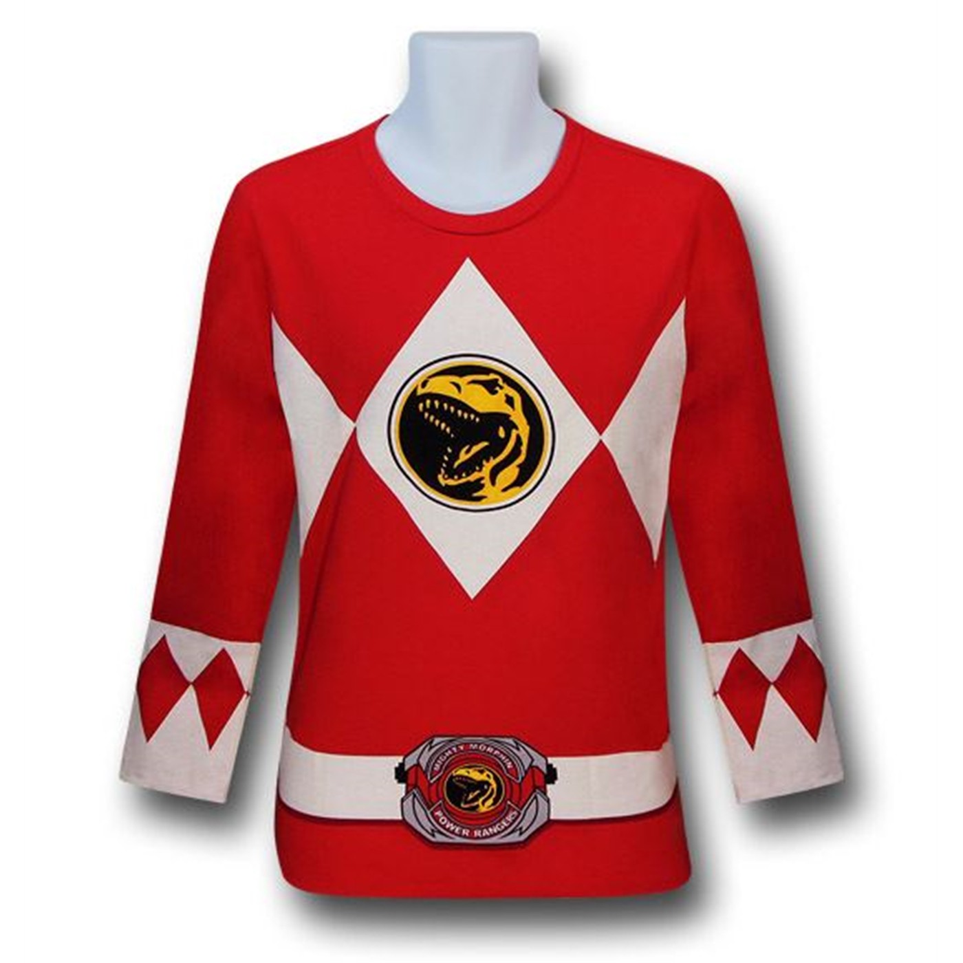 Power Ranger Red Ranger Long-Sleeve T-Shirt, Red