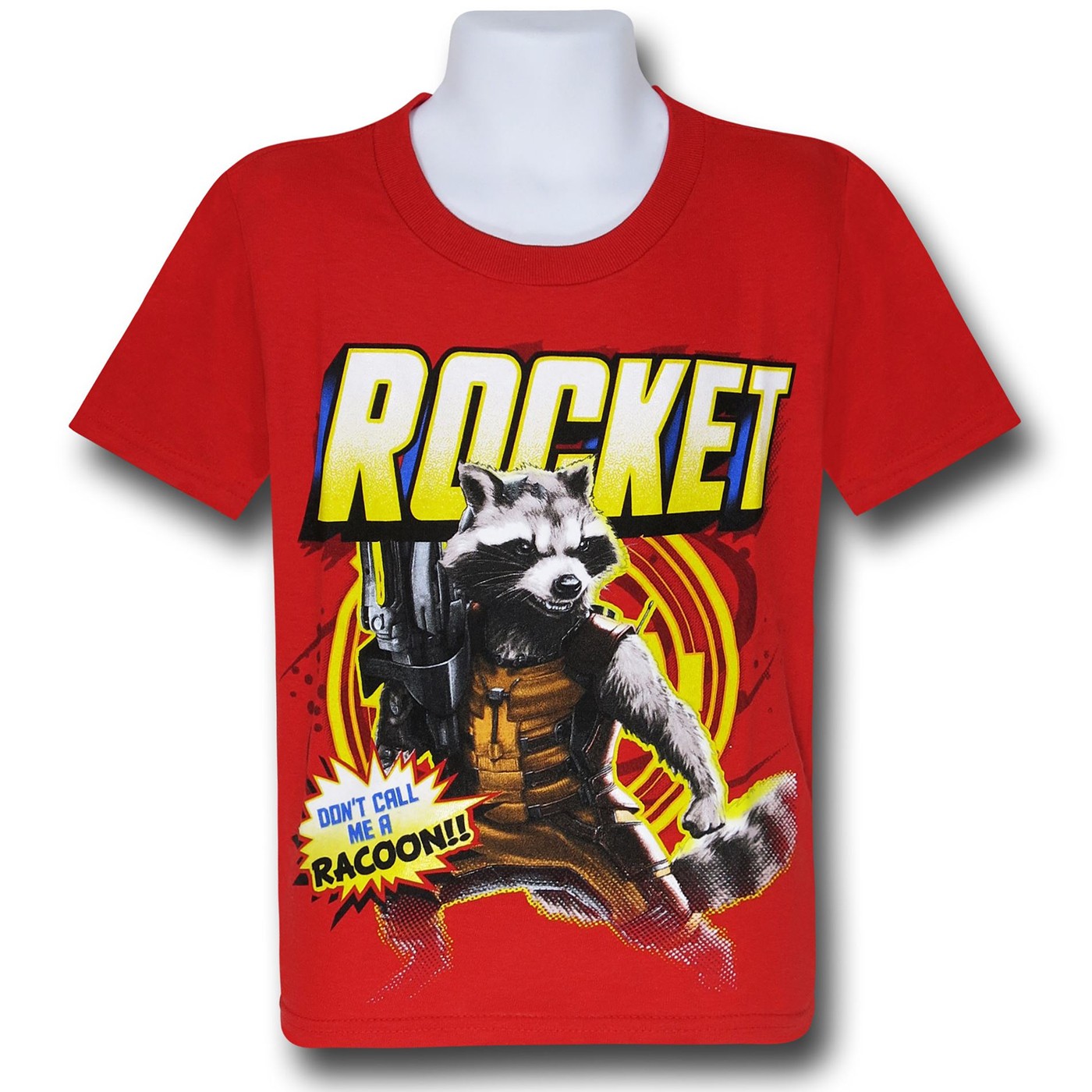 Rocket Raccoon Kids Red T-Shirt, Red