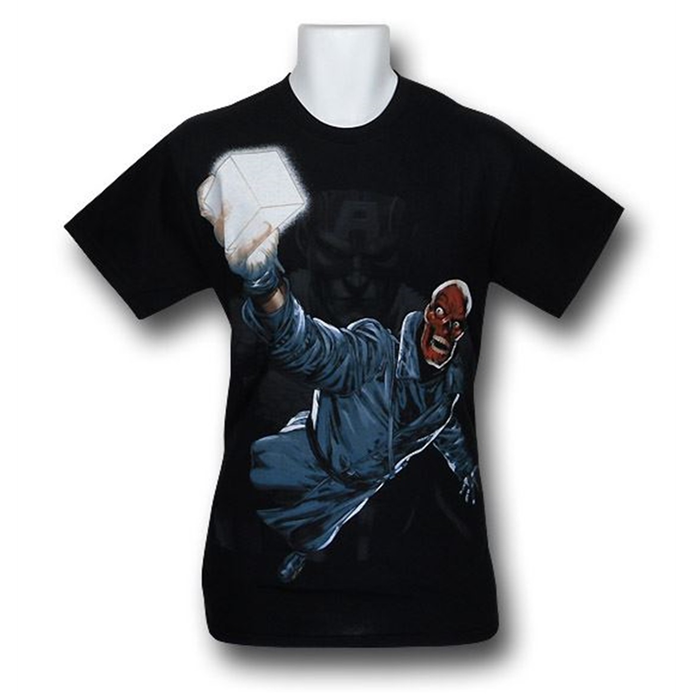 Red Skull Power of the Cosmic Cube T-Shirt, Black