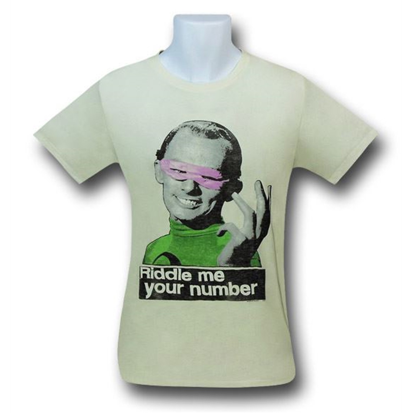 Riddler Frank Gorshin Junk Food T-Shirt, White