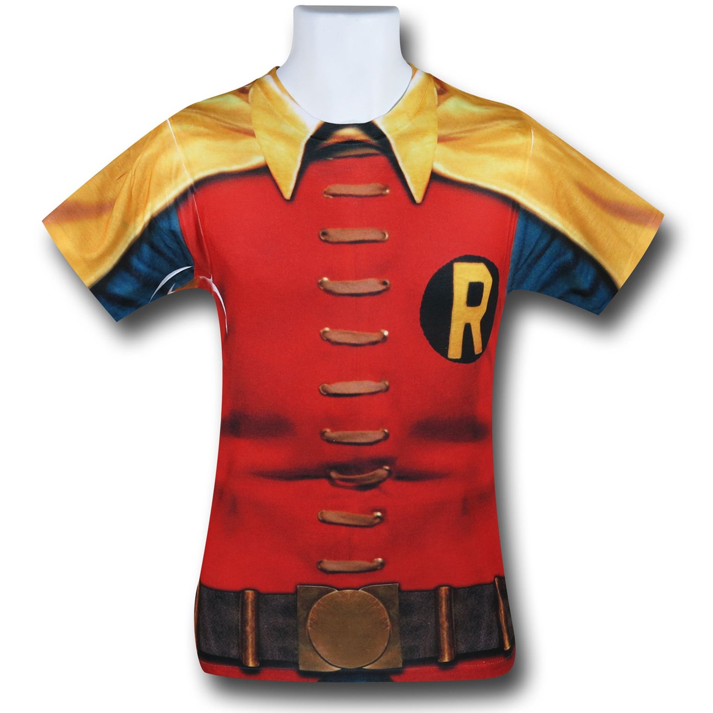 Robin Batman 66 TV Sublimated Costume T-Shirt, Red
