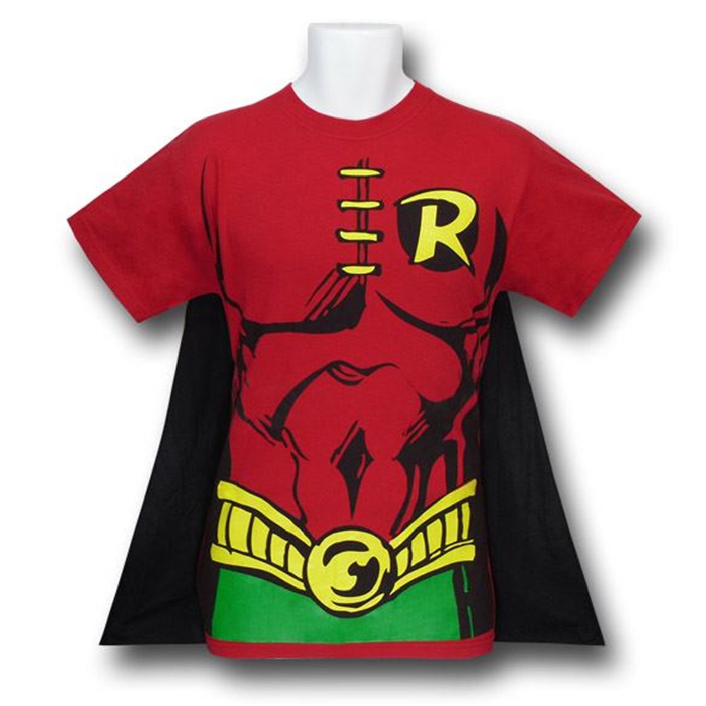 Robin Costume Caped T-Shirt, Red
