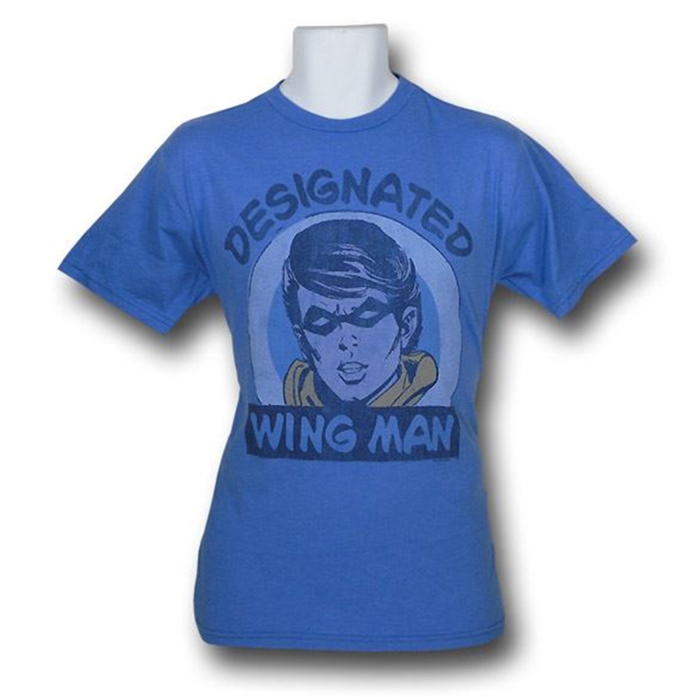 Robin Wing Man Junk Food T-Shirt, Blue