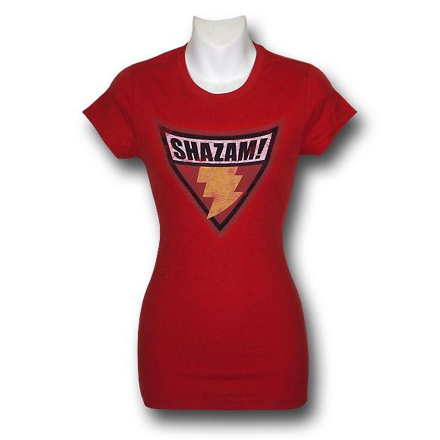 Shazam Women's Brave and Bold T-Shirt, Red