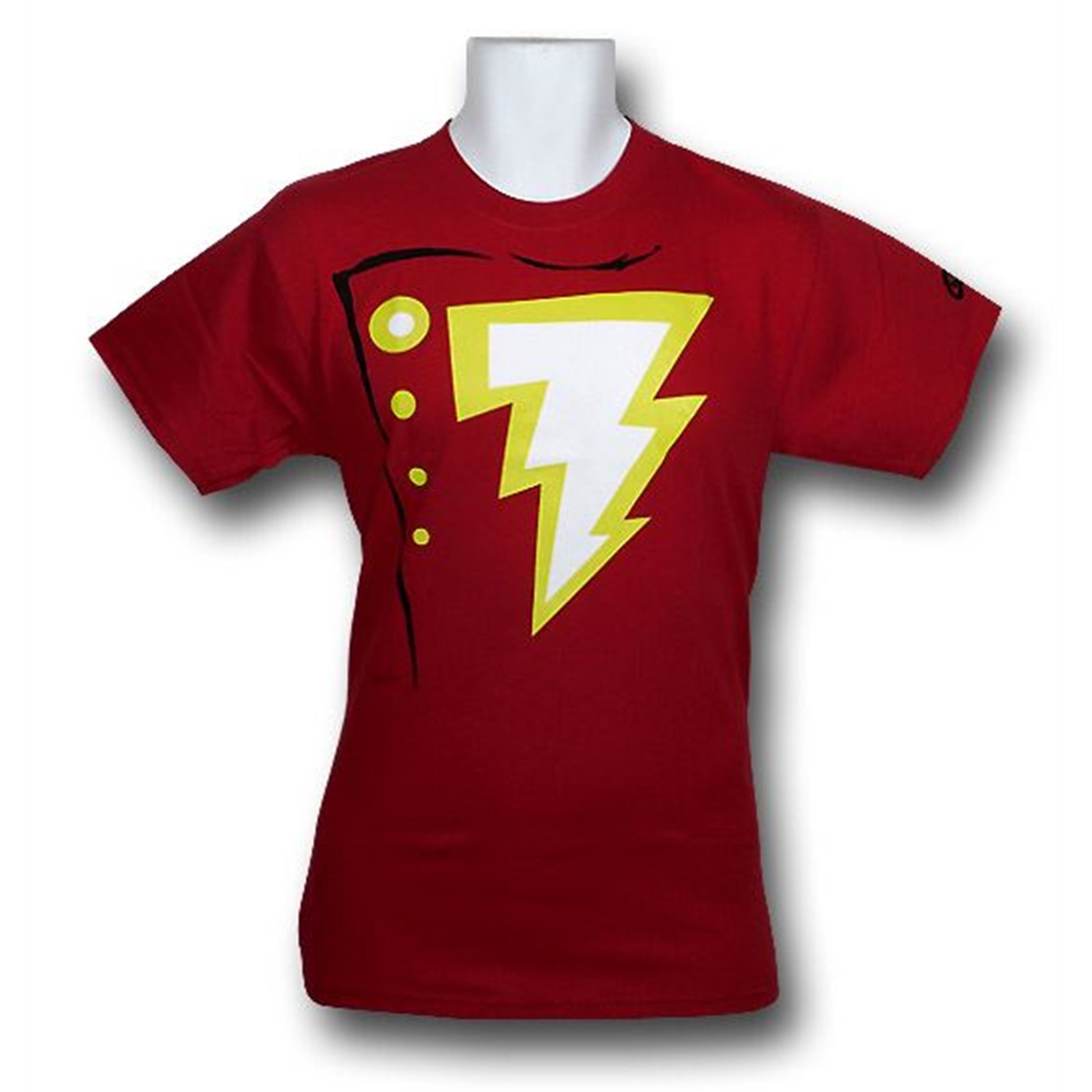 Magic of Shazam Costume Symbol T-Shirt, Red